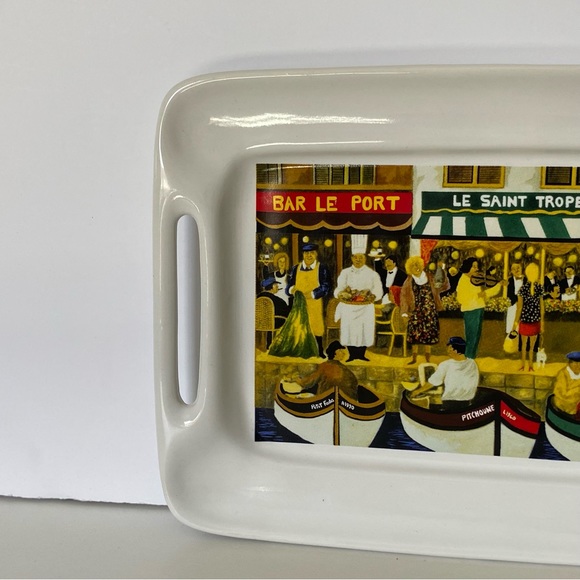 Guy Buffet Collection California Pantry Small Cheese Cracker Platter Plate 2003 - Picture 4 of 16